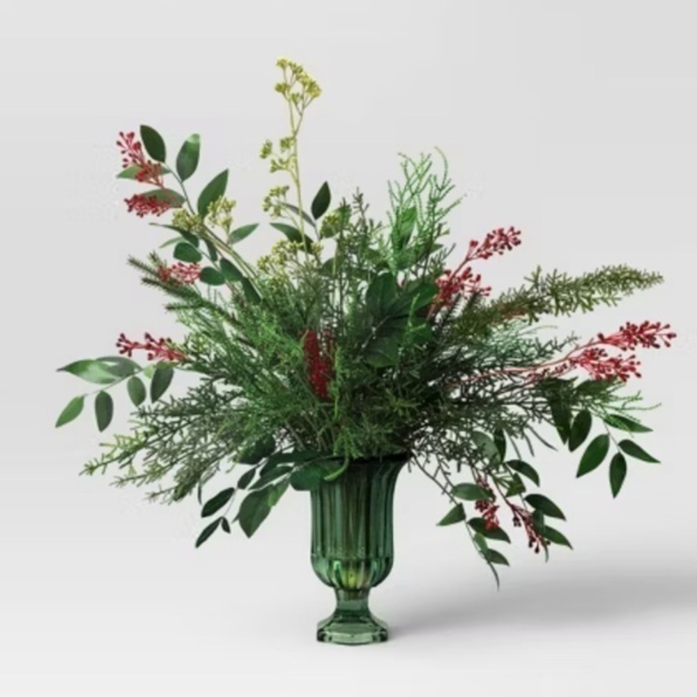 NWT Threshold Berry and Pine Christmas Arrangement